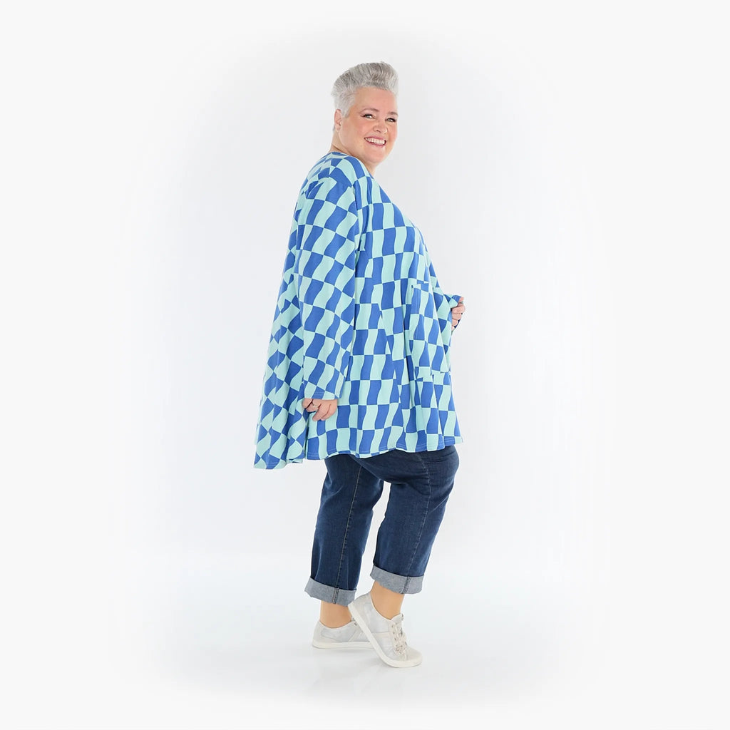 AKH Fashion Shirt 6708 Anita, Türkis/Blau
