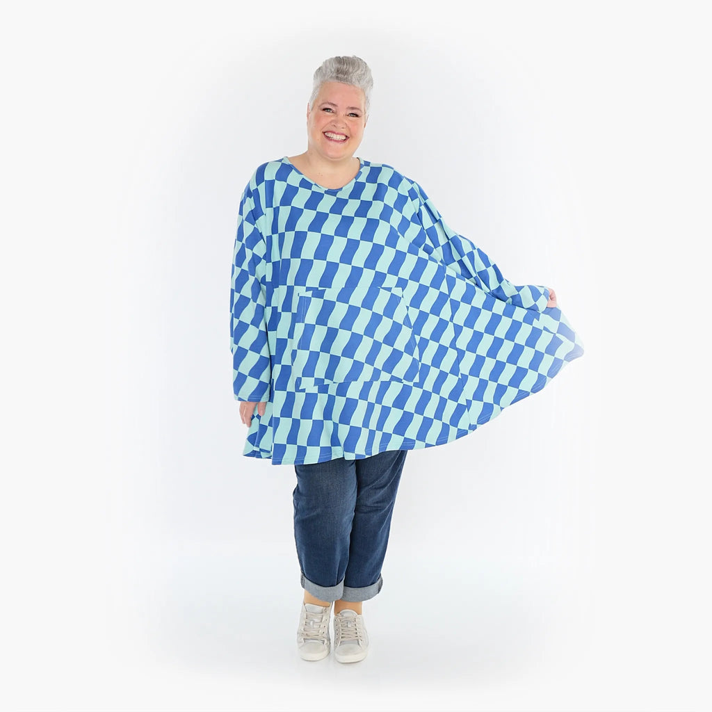 AKH Fashion Shirt 6708 Anita, Türkis/Blau