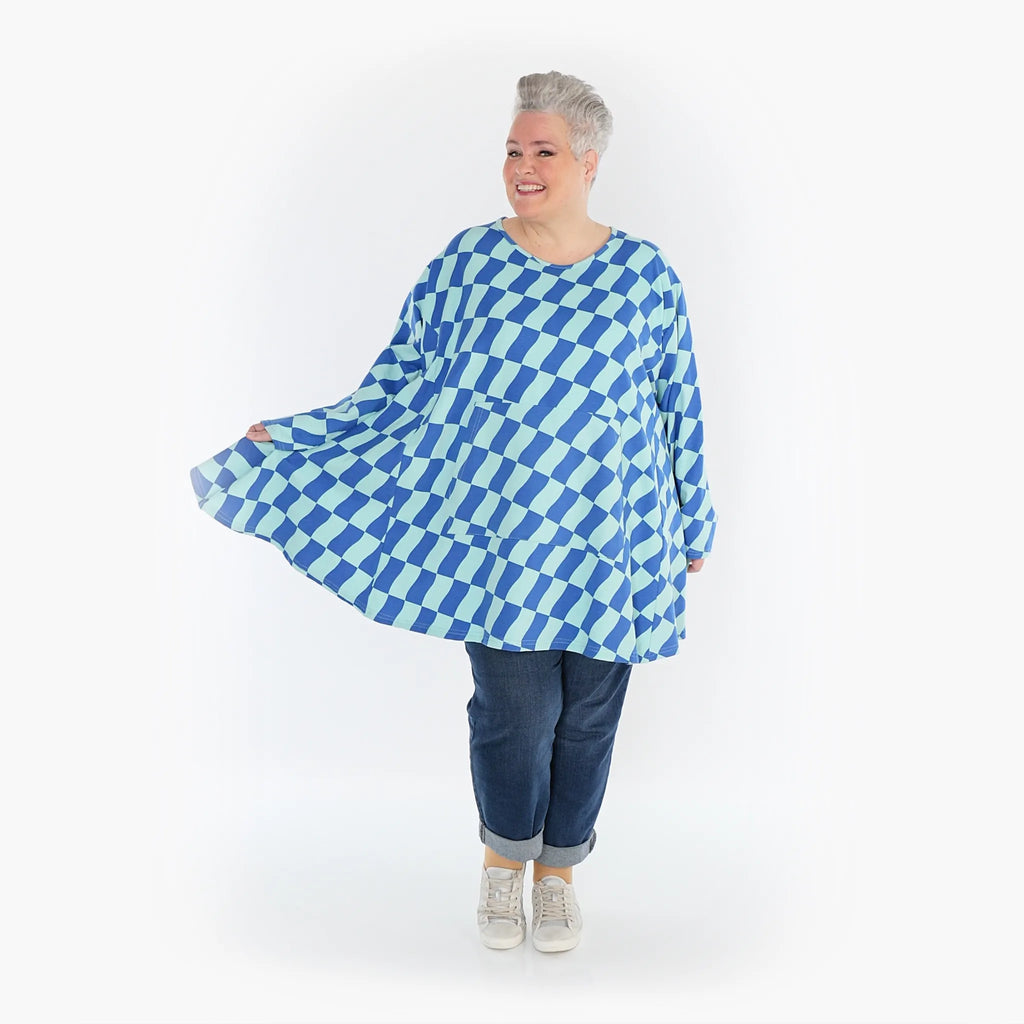 AKH Fashion Shirt 6708 Anita, Türkis/Blau