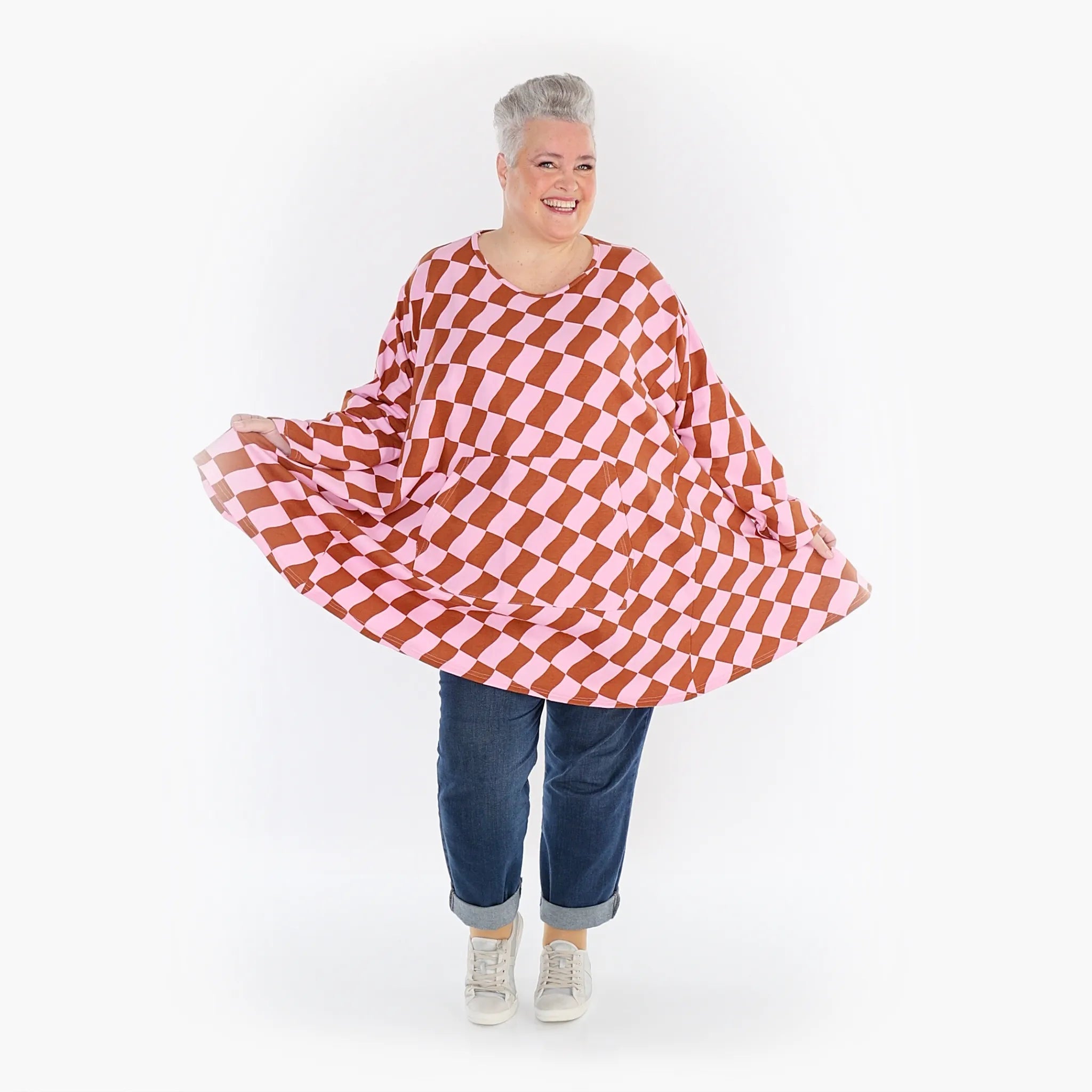 AKH Fashion Shirt 6708 Anita, Pink/Cognac