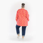 Chemise AKH 6987, corail-fuchsia