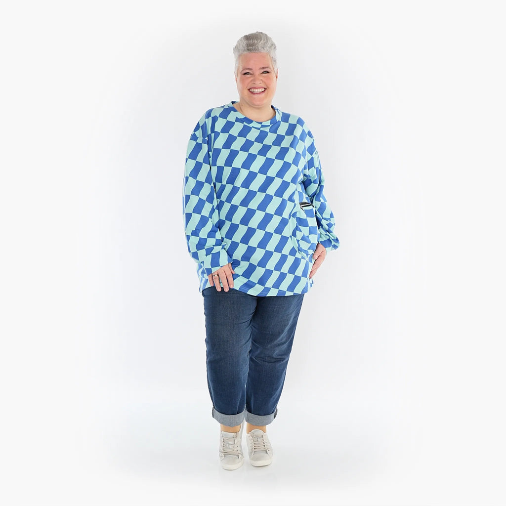AKH Fashion Shirt 6987 Anita, Türkis/Blau