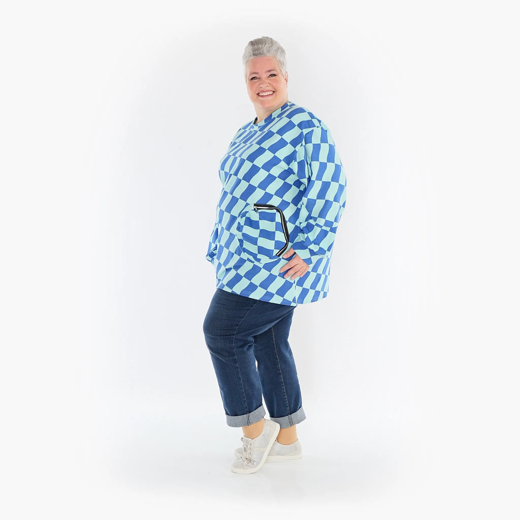AKH Fashion Shirt 6987 Anita, Türkis/Blau