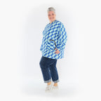 AKH Fashion Shirt 6987 Anita, Türkis/Blau