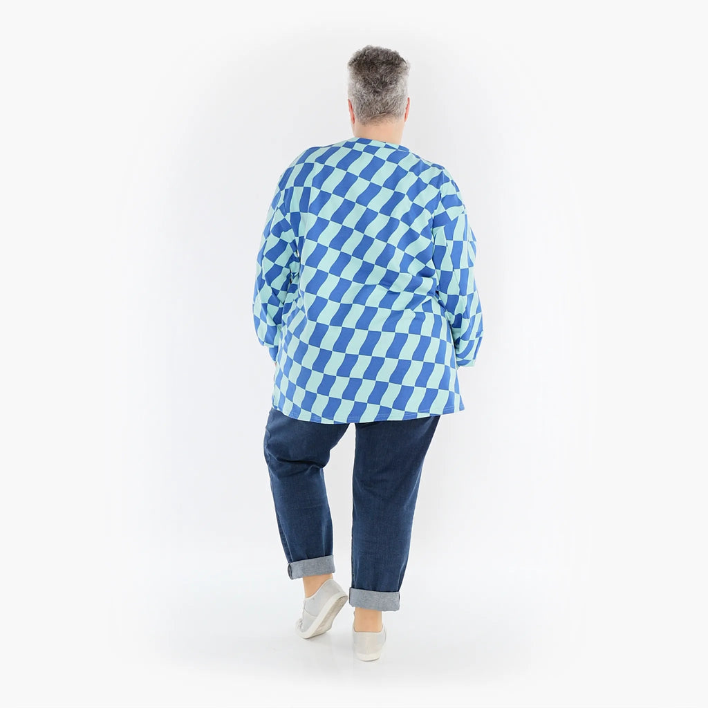 AKH Fashion Shirt 6987 Anita, Türkis/Blau