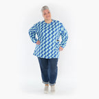 AKH Fashion Shirt 6987 Anita, Türkis/Blau