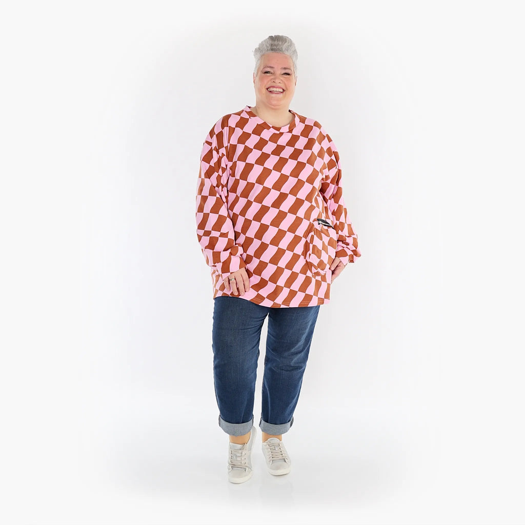AKH Fashion Shirt 6987 Anita, Pink/Cognac