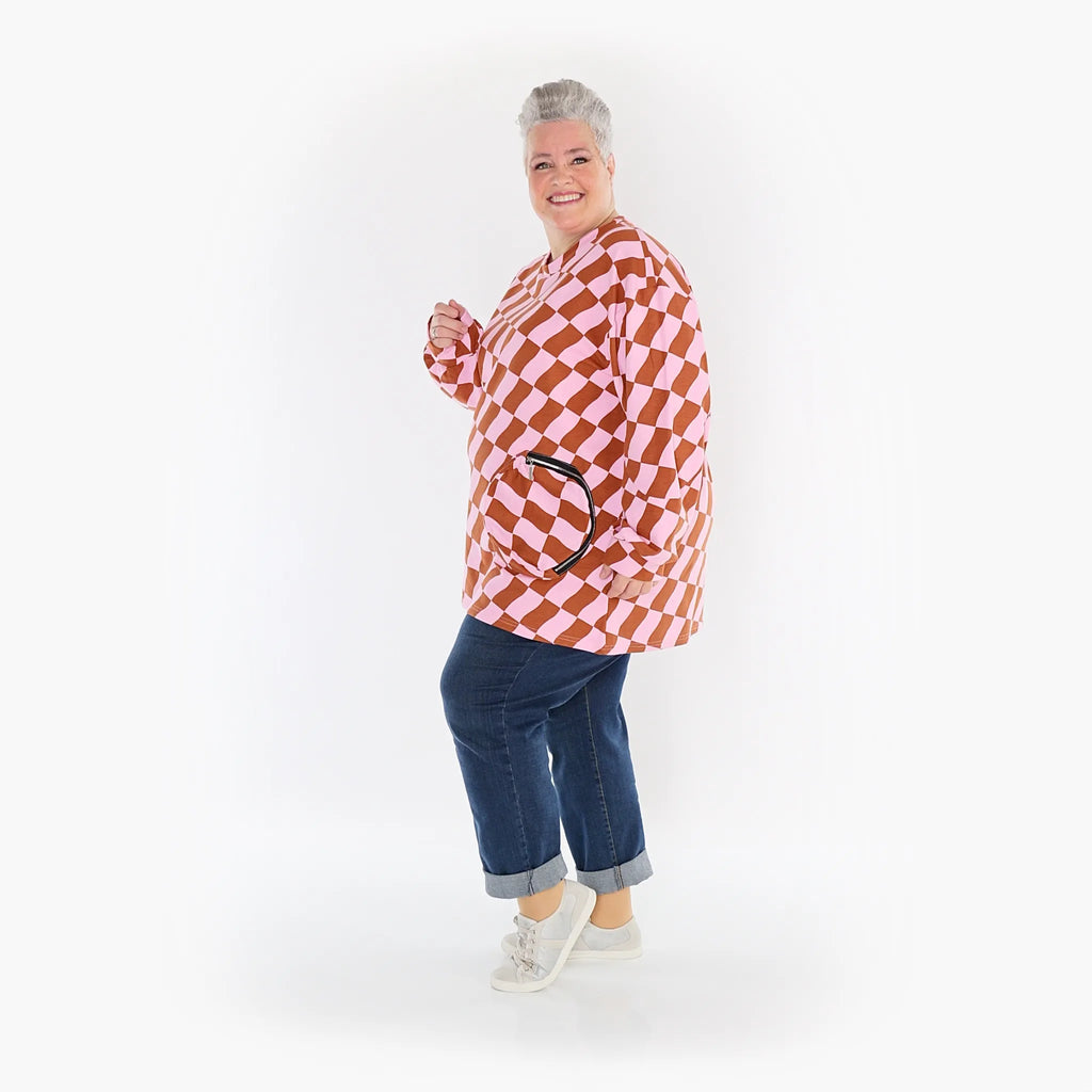 AKH Fashion Shirt 6987 Anita, Pink/Cognac
