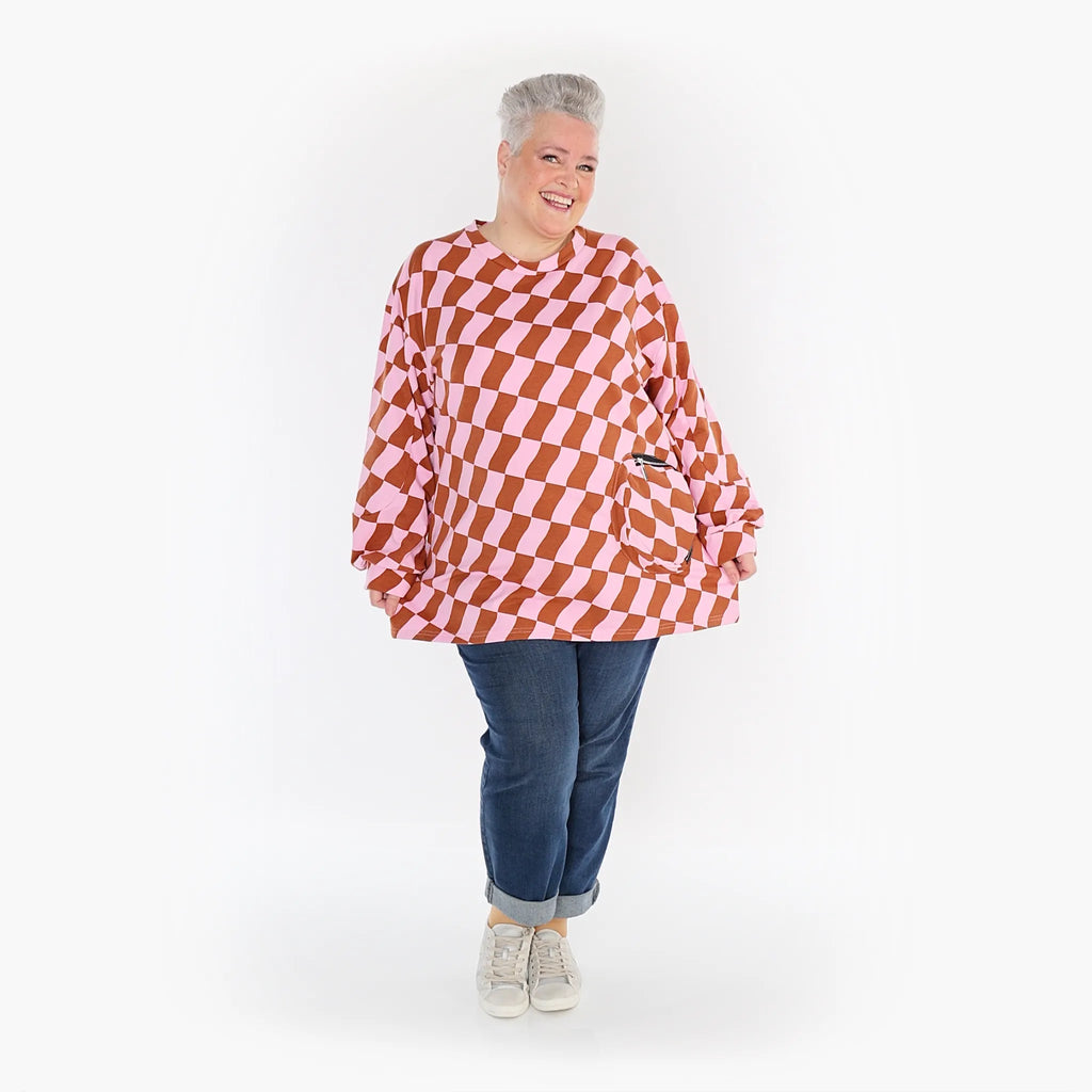 AKH Fashion Shirt 6987 Anita, Pink/Cognac