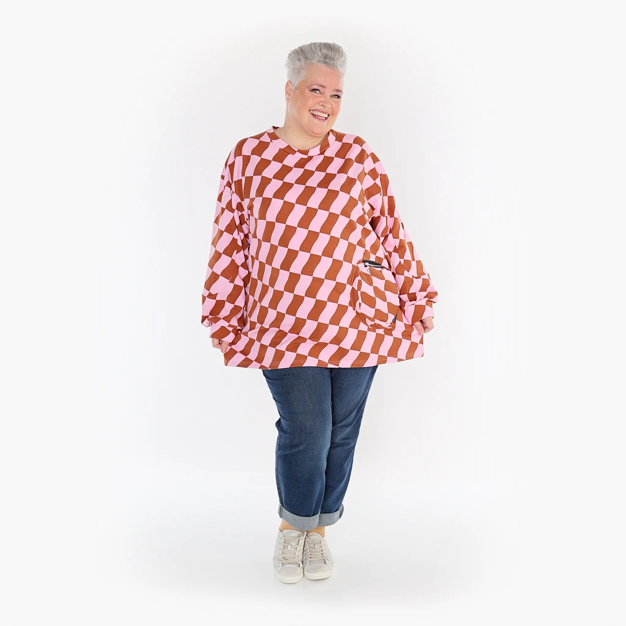 AKH Fashion Shirt 6987 Anita, Pink/Cognac