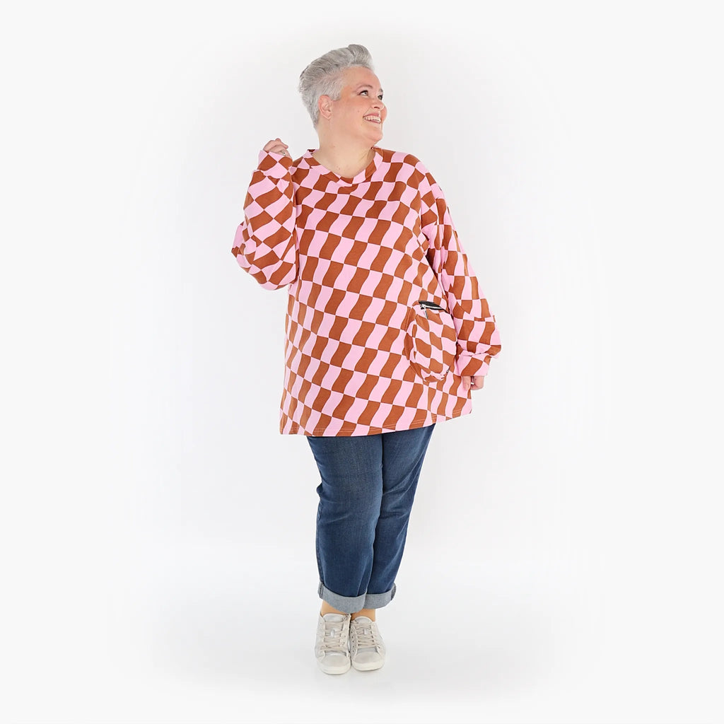 AKH Fashion Shirt 6987 Anita, Pink/Cognac