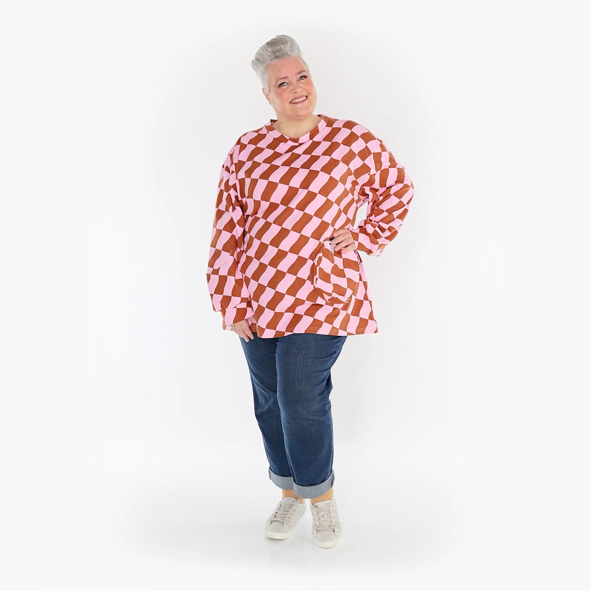 AKH Fashion Shirt 6987 Anita, Pink/Cognac