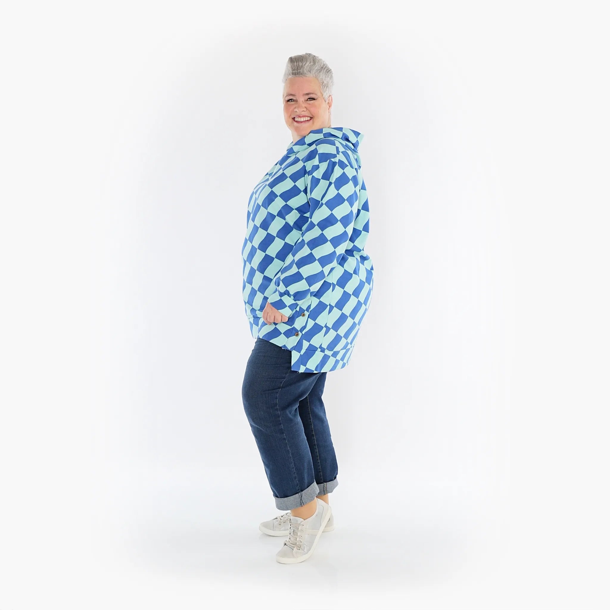 AKH Fashion Shirt 6988 Anita, Türkis/Blau