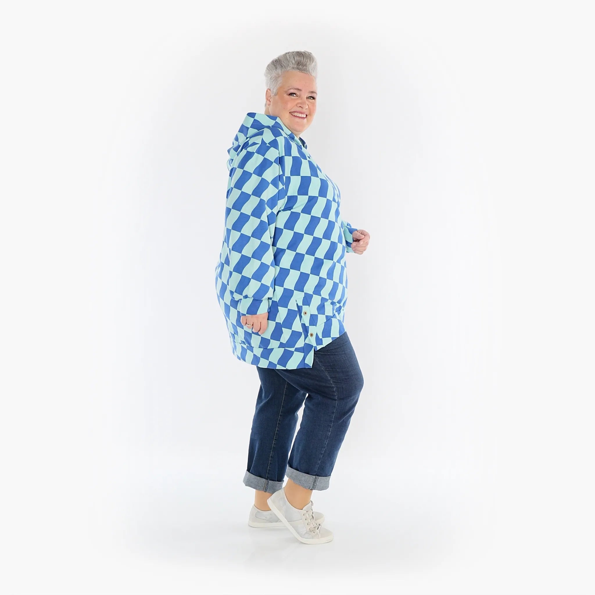 AKH Fashion Shirt 6988 Anita, Türkis/Blau