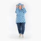 AKH Fashion Shirt 6988 Anita, Türkis/Blau