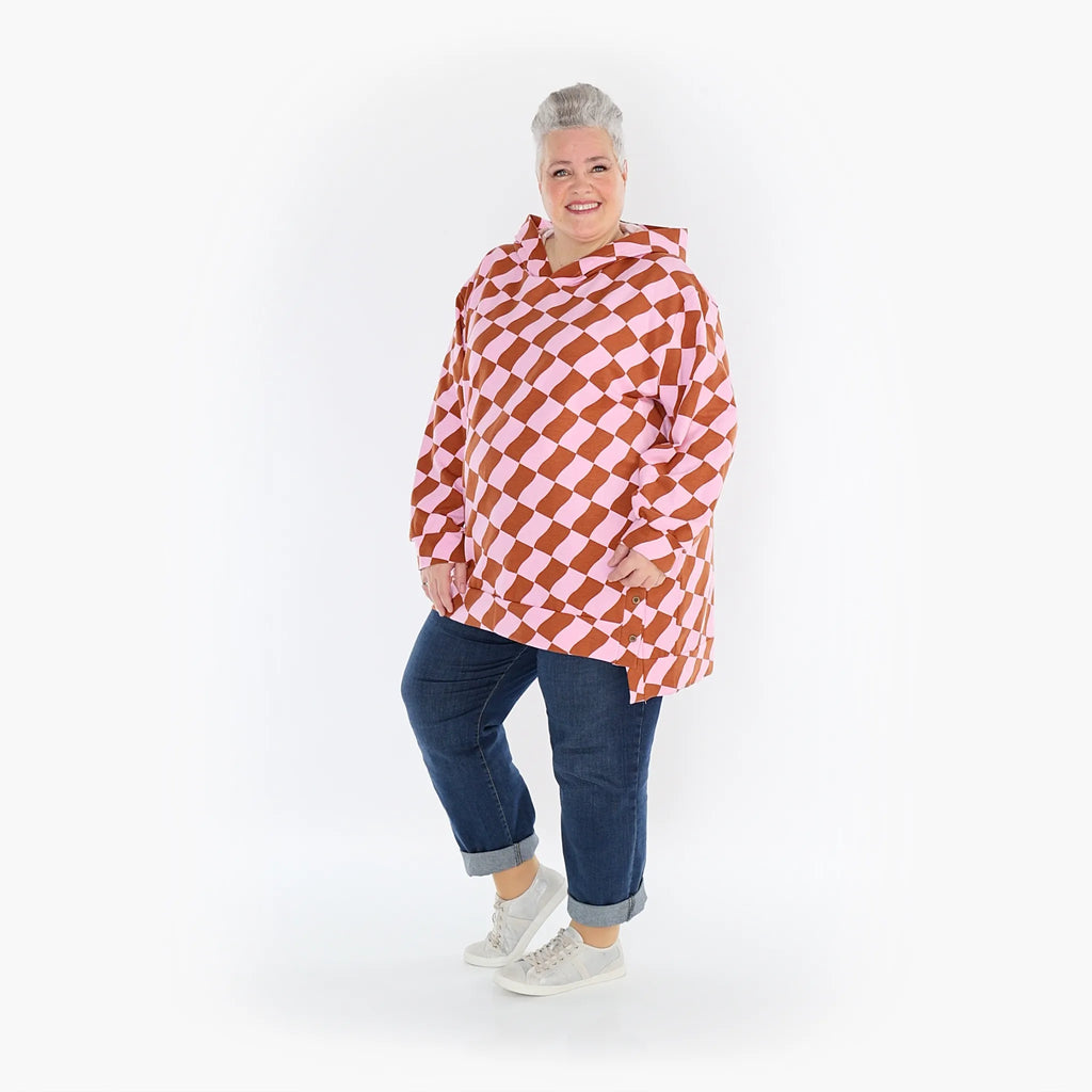AKH 6988 Big Shirt, pink cognac