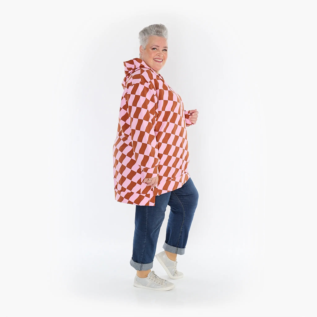 AKH 6988 Big Shirt, pink cognac