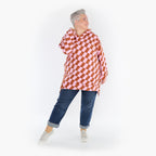 AKH 6988 Big Shirt, pink cognac