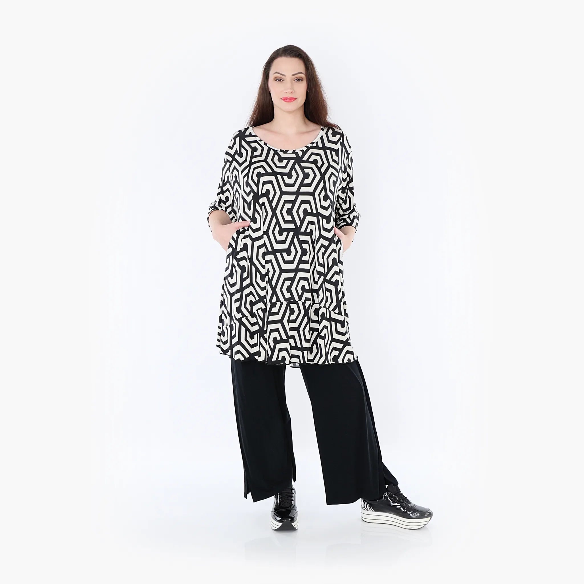 AKH Fashion Shirt 592 Alure, Schwarz/Ecru