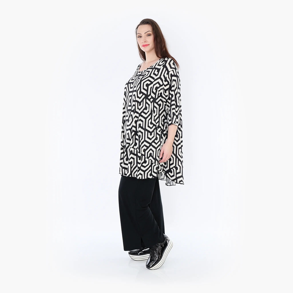 AKH Fashion Shirt 592 Alure, Schwarz/Ecru