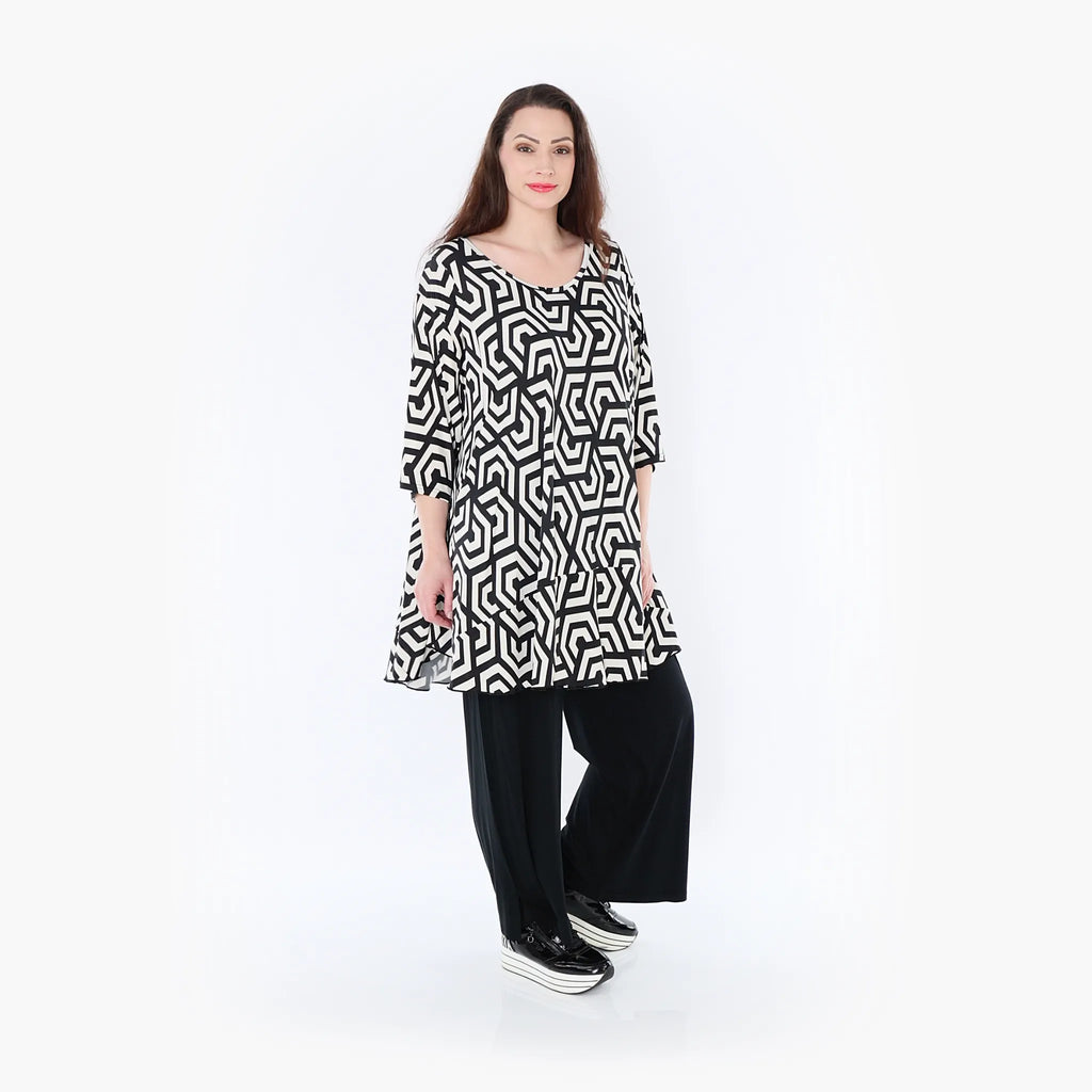 AKH Fashion Shirt 592 Alure, Schwarz/Ecru