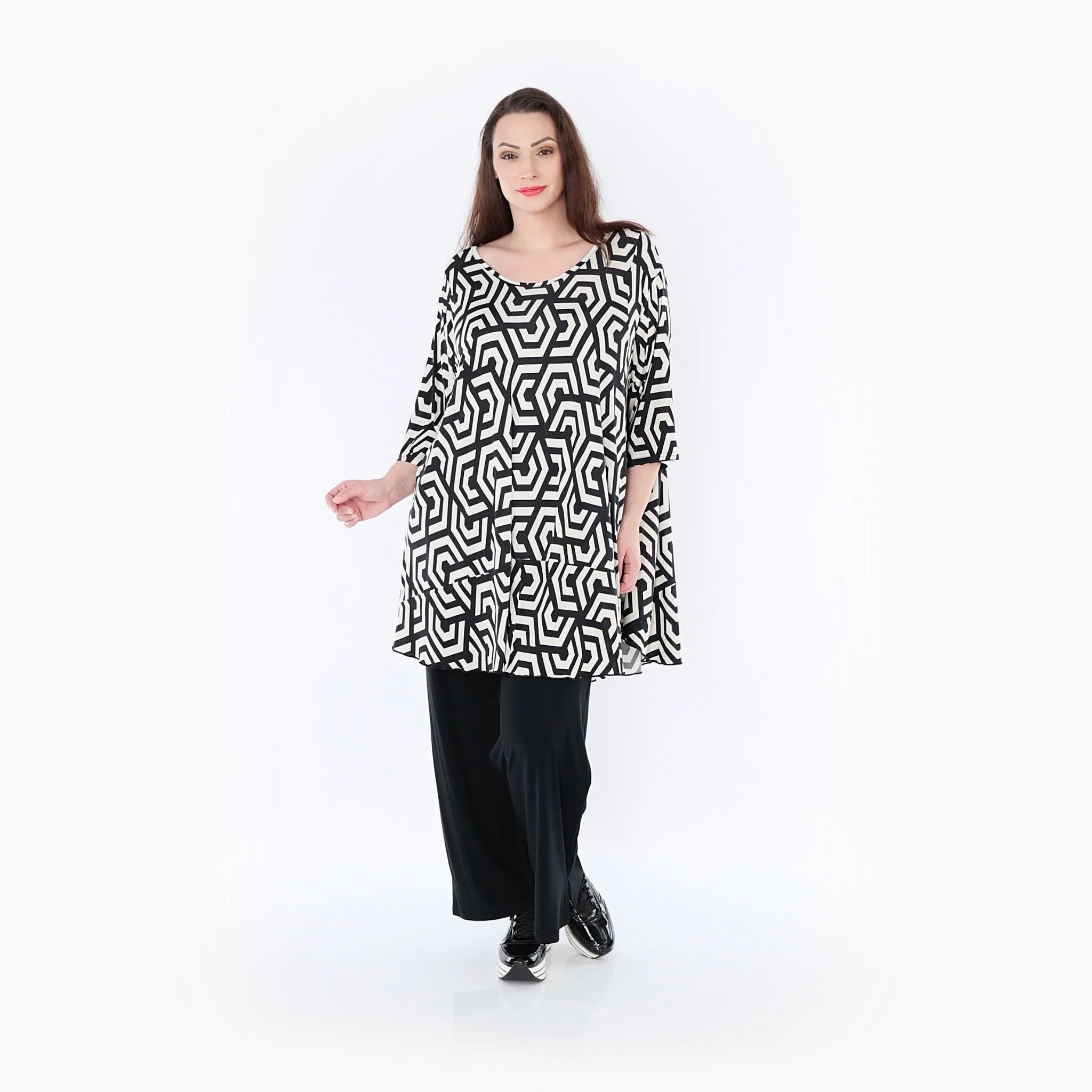 AKH Fashion Shirt 592 Alure, Schwarz/Ecru