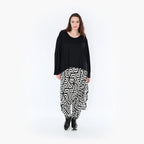 AKH 6992 Trousers, Black-Ecru