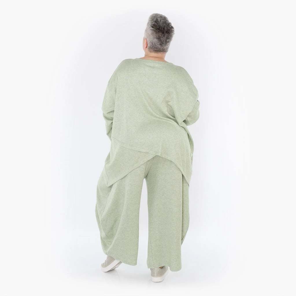 Chemise grande taille AKH 7013, vert pomme