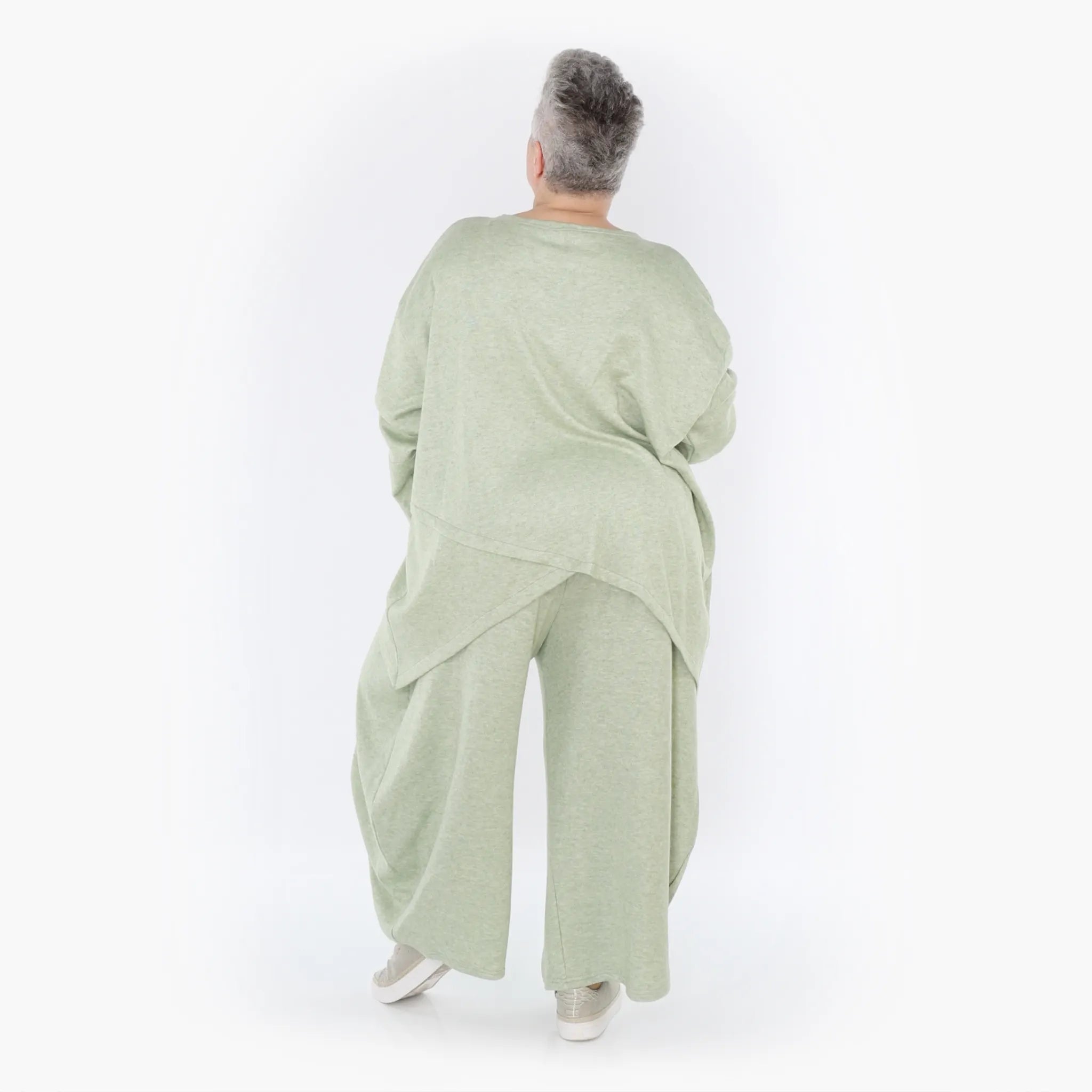 Chemise grande taille AKH 7013, vert pomme