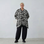 AKH Fashion Shirt 1019 Ariah, Schwarz/Weiß