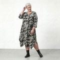 AKH Fashion Kleid 6025 Ariah, Schwarz/Weiß