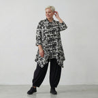 AKH Fashion Jacke 6842 Ariah, Schwarz/Weiß