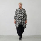 AKH Fashion Jacke 6842 Ariah, Schwarz/Weiß