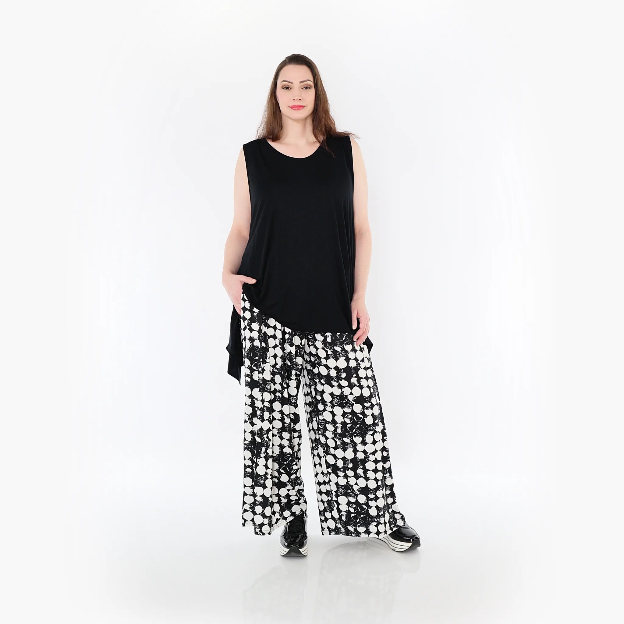 AKH Fashion Hose 6720 Ariah, Schwarz/Weiß