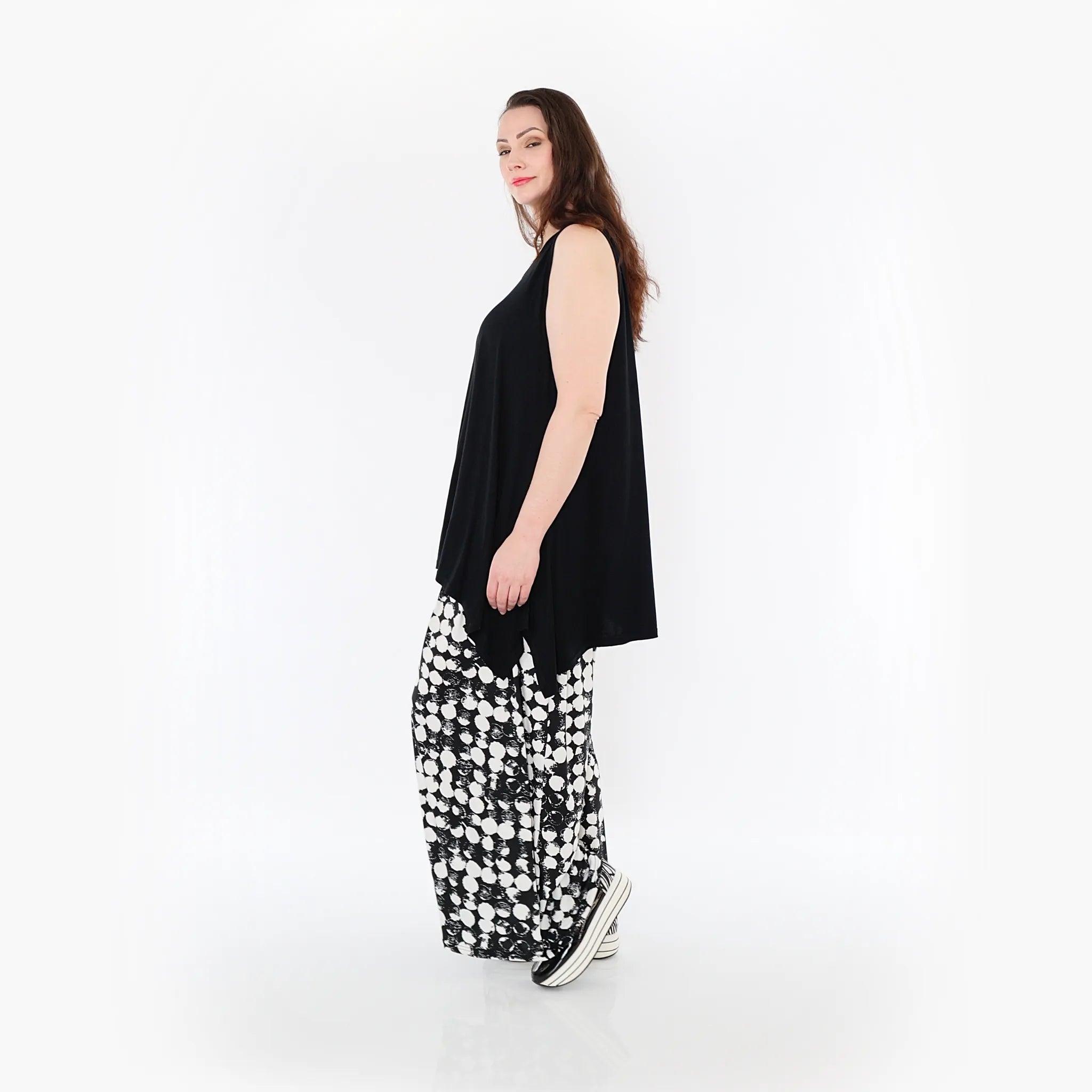 AKH Fashion Hose 6720 Ariah, Schwarz/Weiß
