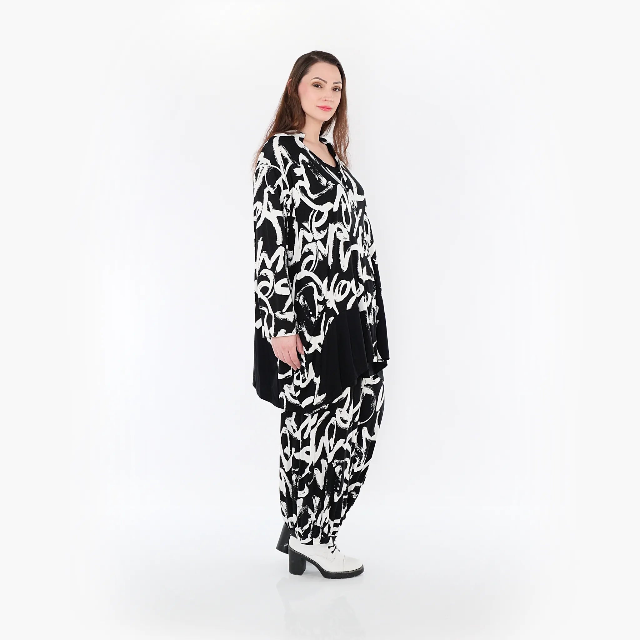 AKH Fashion Jacke 7027 Tamia, Schwarz/Weiß