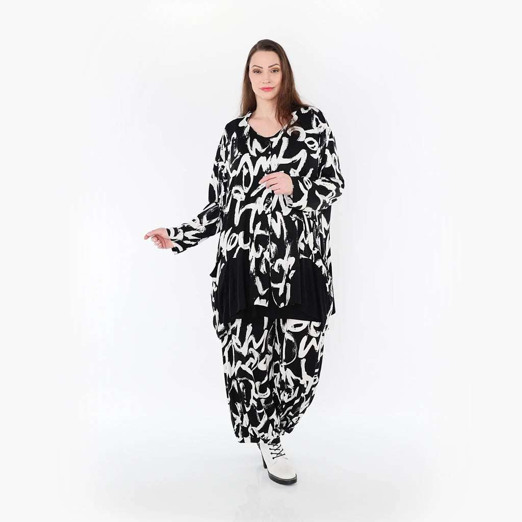 AKH Fashion Jacke 7027 Tamia, Schwarz/Weiß