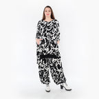 AKH Fashion Shirt 7028 Tamia, Schwarz/Weiß