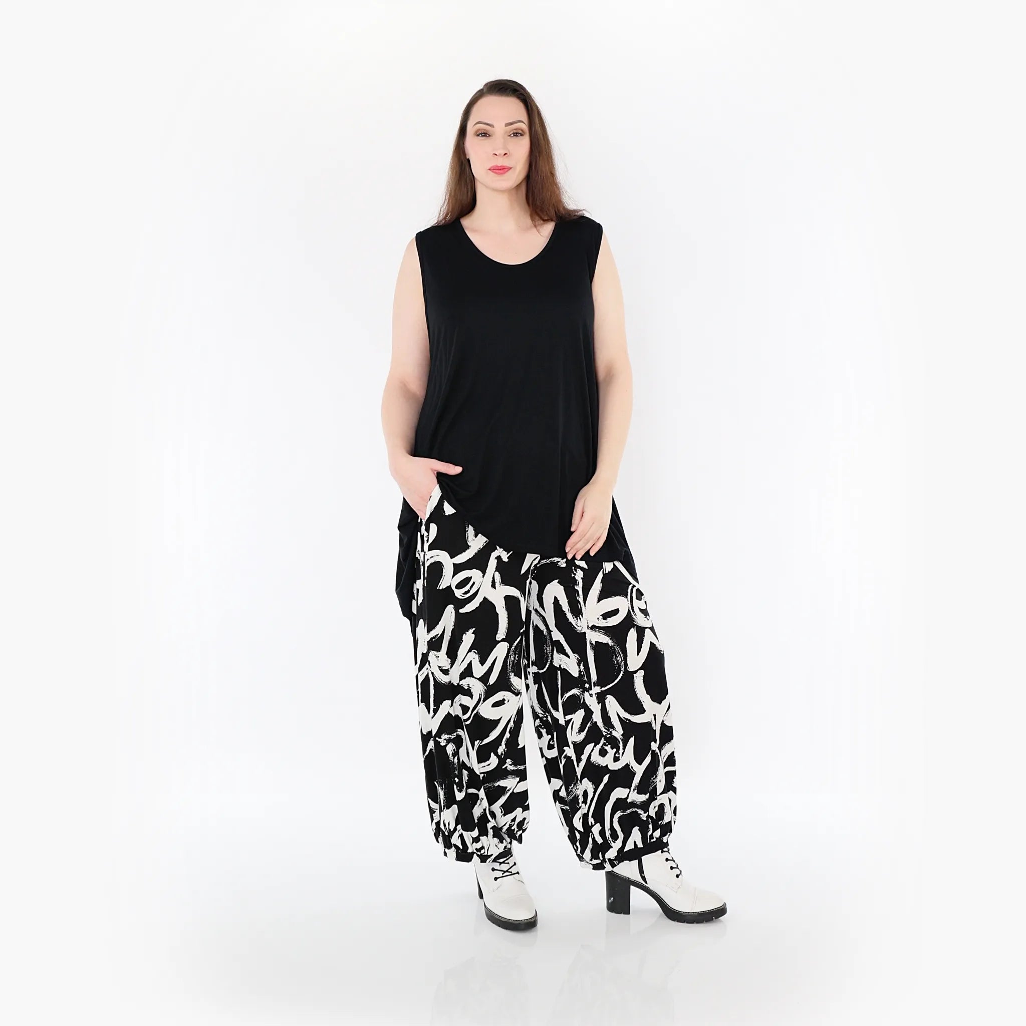 AKH Fashion Hose 8067 Tamia, Schwarz/Weiß