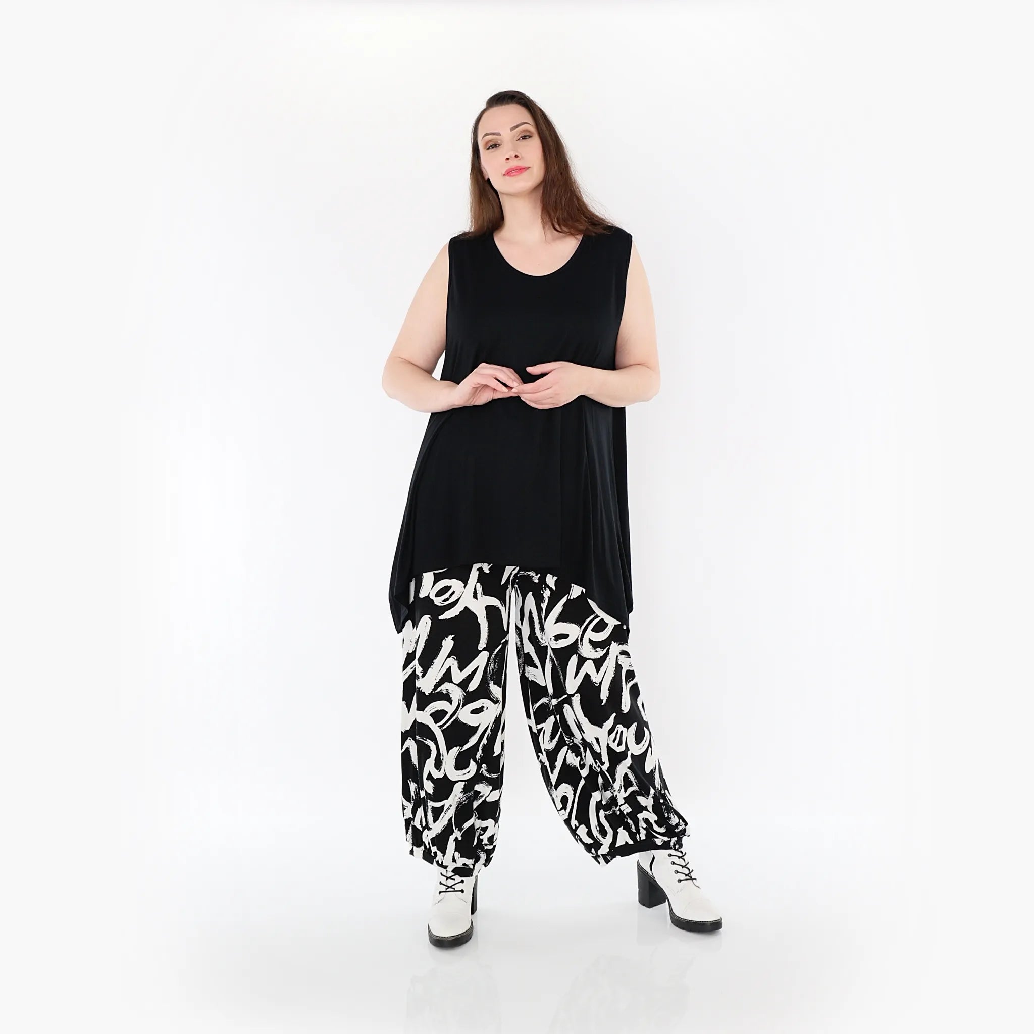 AKH Fashion Hose 8067 Tamia, Schwarz/Weiß
