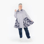 AKH Fashion Bluse 6795 Claire, Weiß/Blau