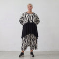 AKH Fashion Überwurf 7011 Donna, Weiß/Schwarz