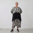 AKH Fashion Überwurf 7011 Donna, Weiß/Schwarz