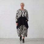 AKH Fashion Überwurf 7011 Donna, Weiß/Schwarz