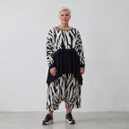 AKH Fashion Überwurf 7011 Donna, Weiß/Schwarz