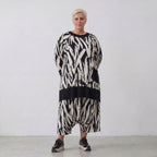AKH 7021 Big Shirt, White-Black
