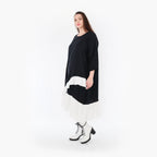 AKH 7024 Dress, Black and White