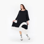 AKH 7024 Dress, Black and White