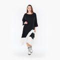 AKH 7024 Dress, Black and White