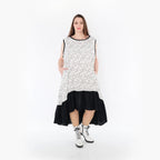 AKH Fashion Kleid 7023 Adelina, Schwarz/Weiß